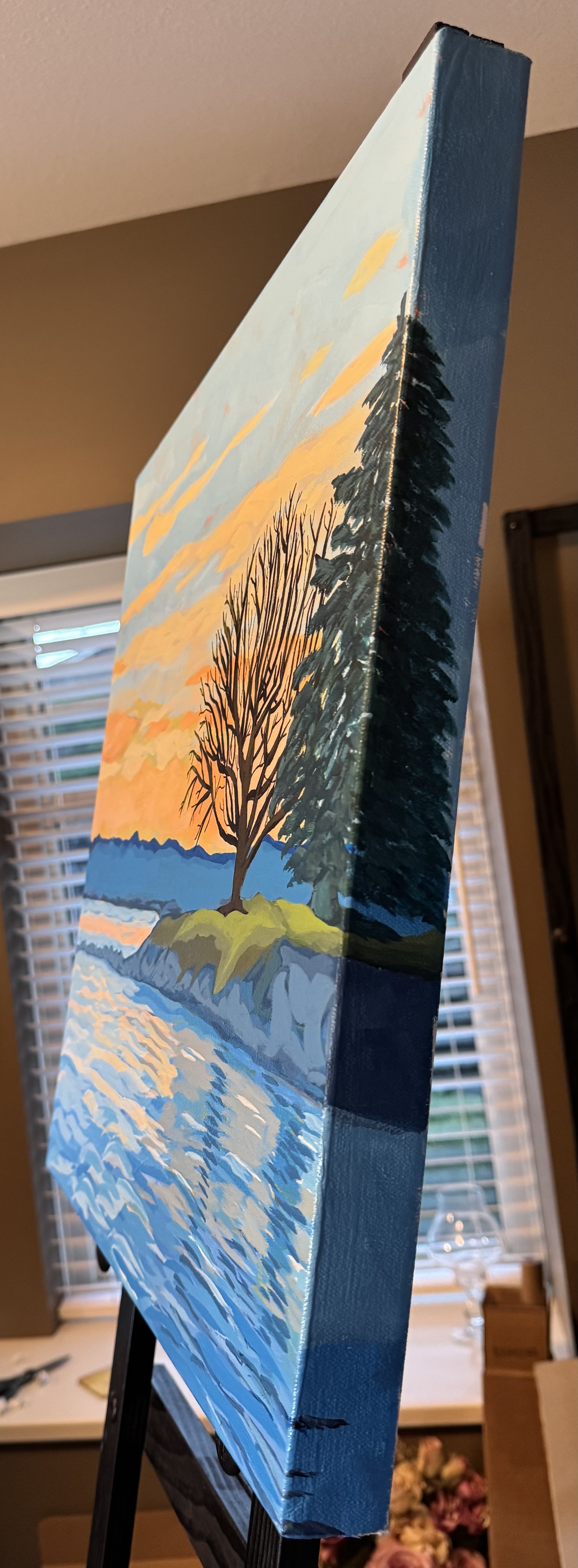 The trees framing their moment of remembrance