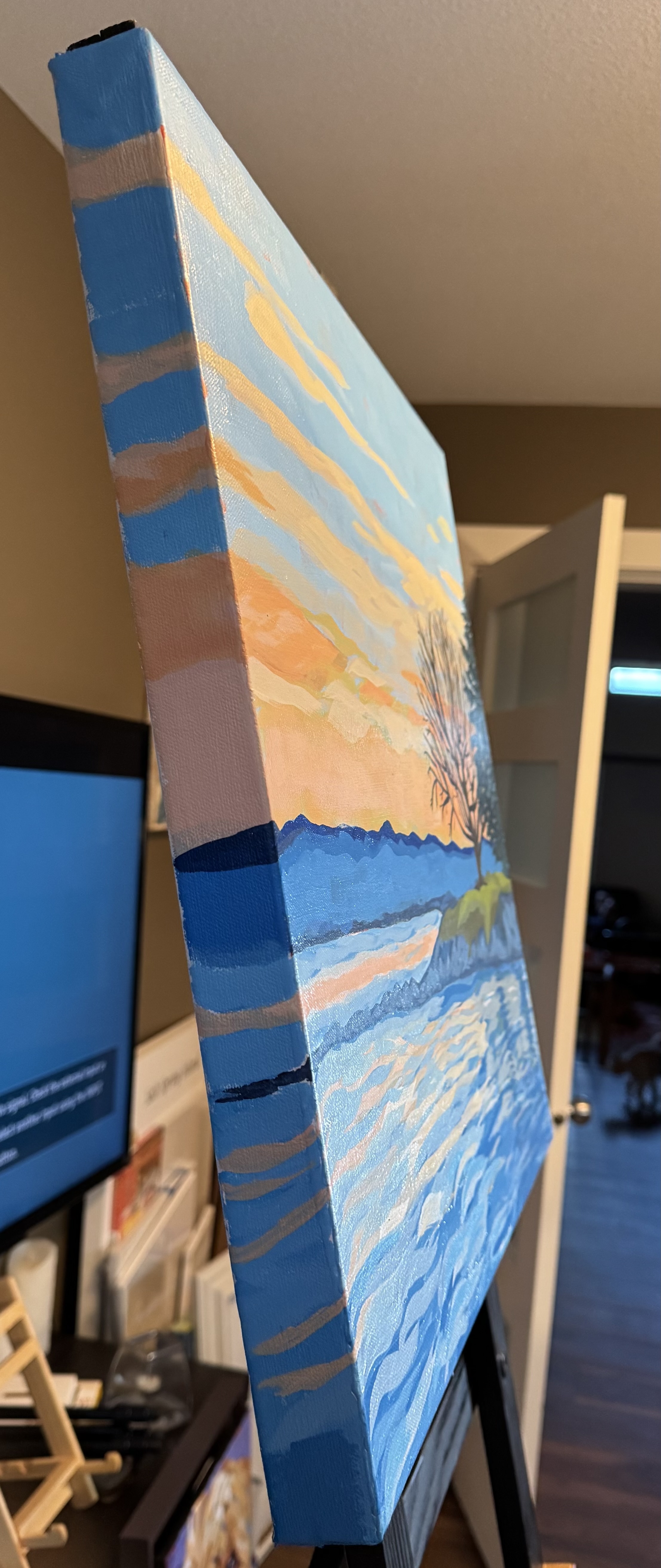 Family in quiet reflection